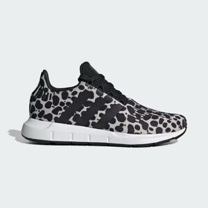 Adidas Leopard Print Black and White Sneakers